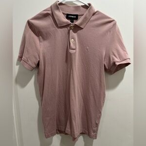 Express Men's Pink Polo Shirt